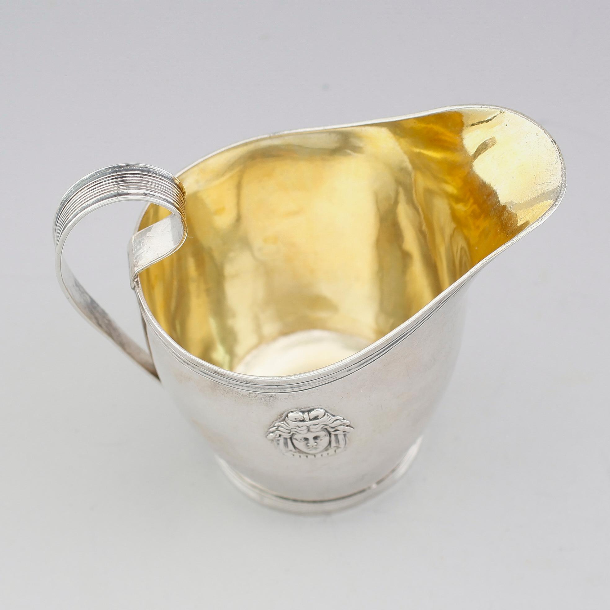 GRÄDDKANNA, silver, Johan Petter Grönvall, Stockholm 1814. Vikt ca 120 gram.