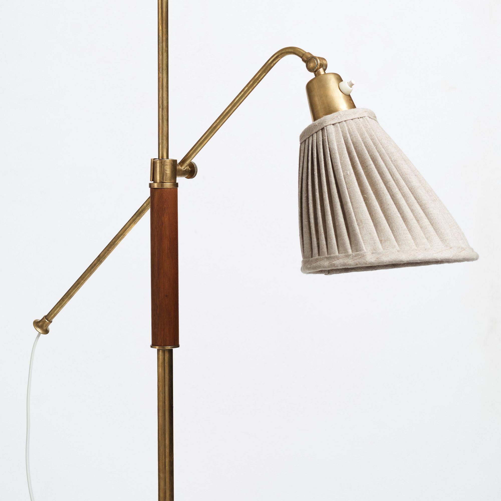 Bertil Brisborg, a pair of floor lamps, "Triva", for Nordiska Kompaniet 1940-50's.