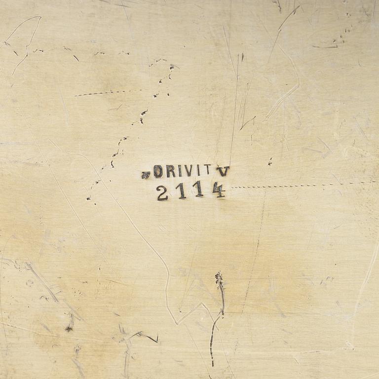 An early 20th century silver plated box, Art Nouveau, Orivit Metallwarenfabrik, Germany.