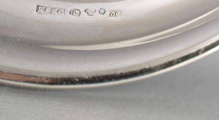 LJUSSTAKAR, ett par, silver, K&EC, Göteborg, 1964.