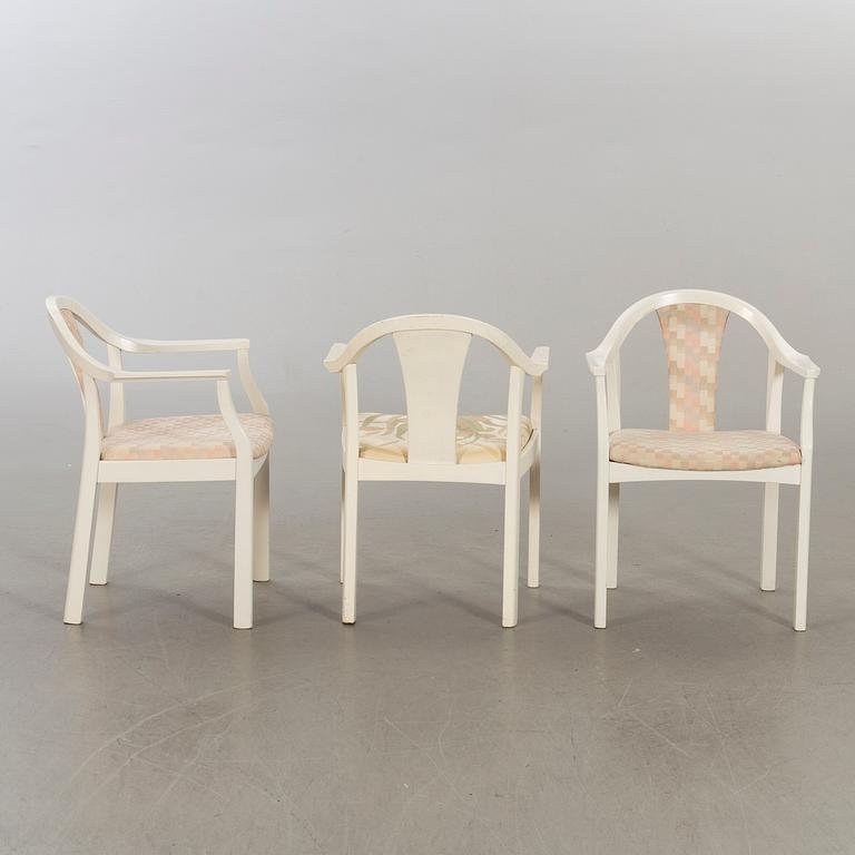 A SET OF SIX ARMCHAIRS "HÄGERN" BY OLOF PIRA.