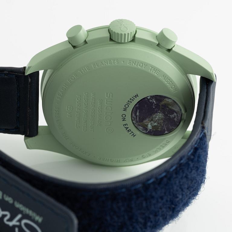 Omega/Swatch, MoonSwatch, "No Reserve", collection of 14 pcs, chronograph, wristwatches, 42 mm.