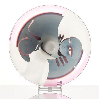 Klas-Göran Tinbäck, a glass bowl, Sweden, blown by Wilke Adolfsson.
