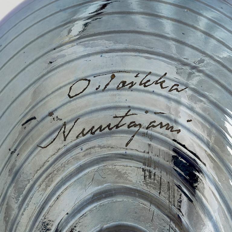 Oiva Toikka, Glass bird, signed O. Toikka Nuutajärvi.