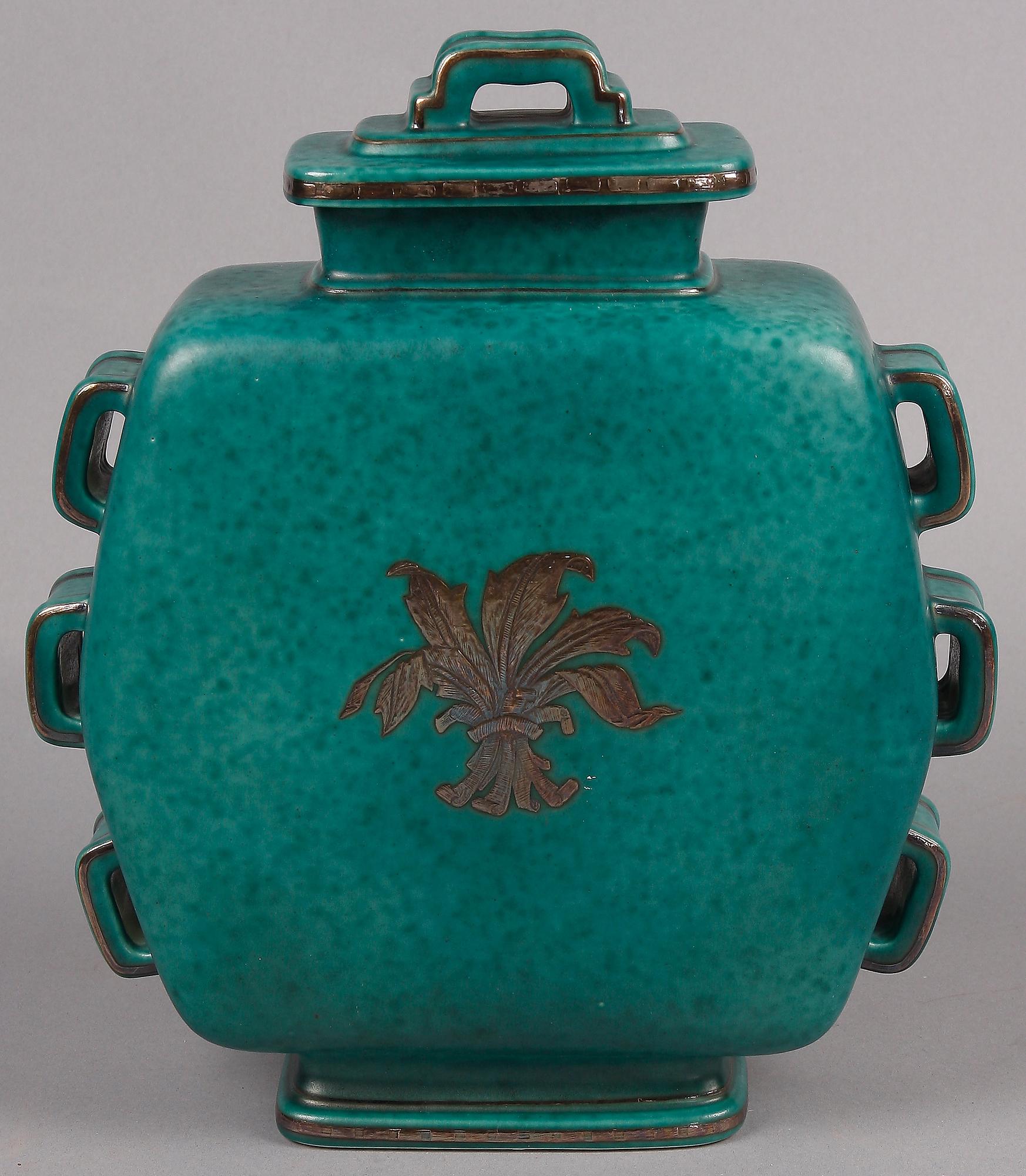 LOCKURNA, stengods, "Argenta", Wilhelm Kåge, Gustavsberg.