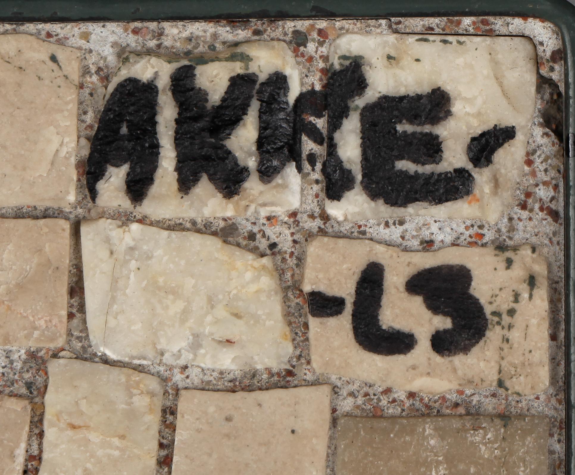 AKKE HUGH MALMESTRÖM, mosaik, signerad och daterad -63.