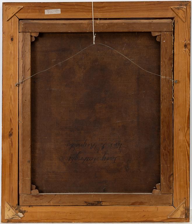 Engelsk skola, 1700-tal. Damporträtt i profil.