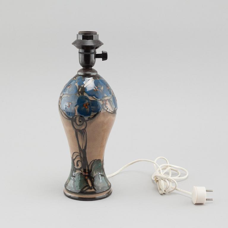 An early 20th century ceramic table lamp by Danico, Denmark.