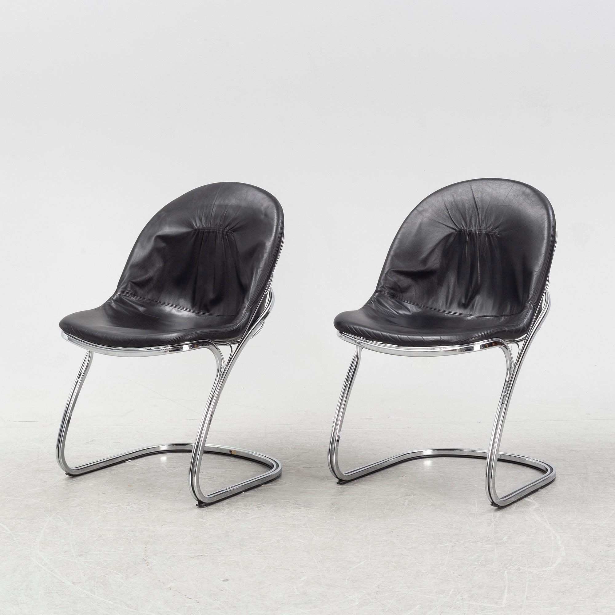 Gastone Rinaldi, stolar, ett par, "Pascale", Thema, 1970-tal.