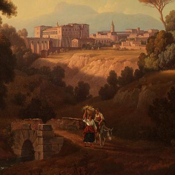 Gustaf Wilhelm Palm, "Vue af slottet Colonna i Genazzano".