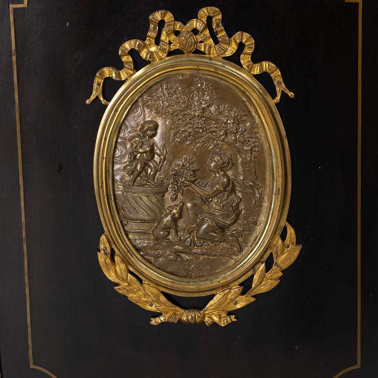 A Louis XVI style cabinet, France, late 19th Century.