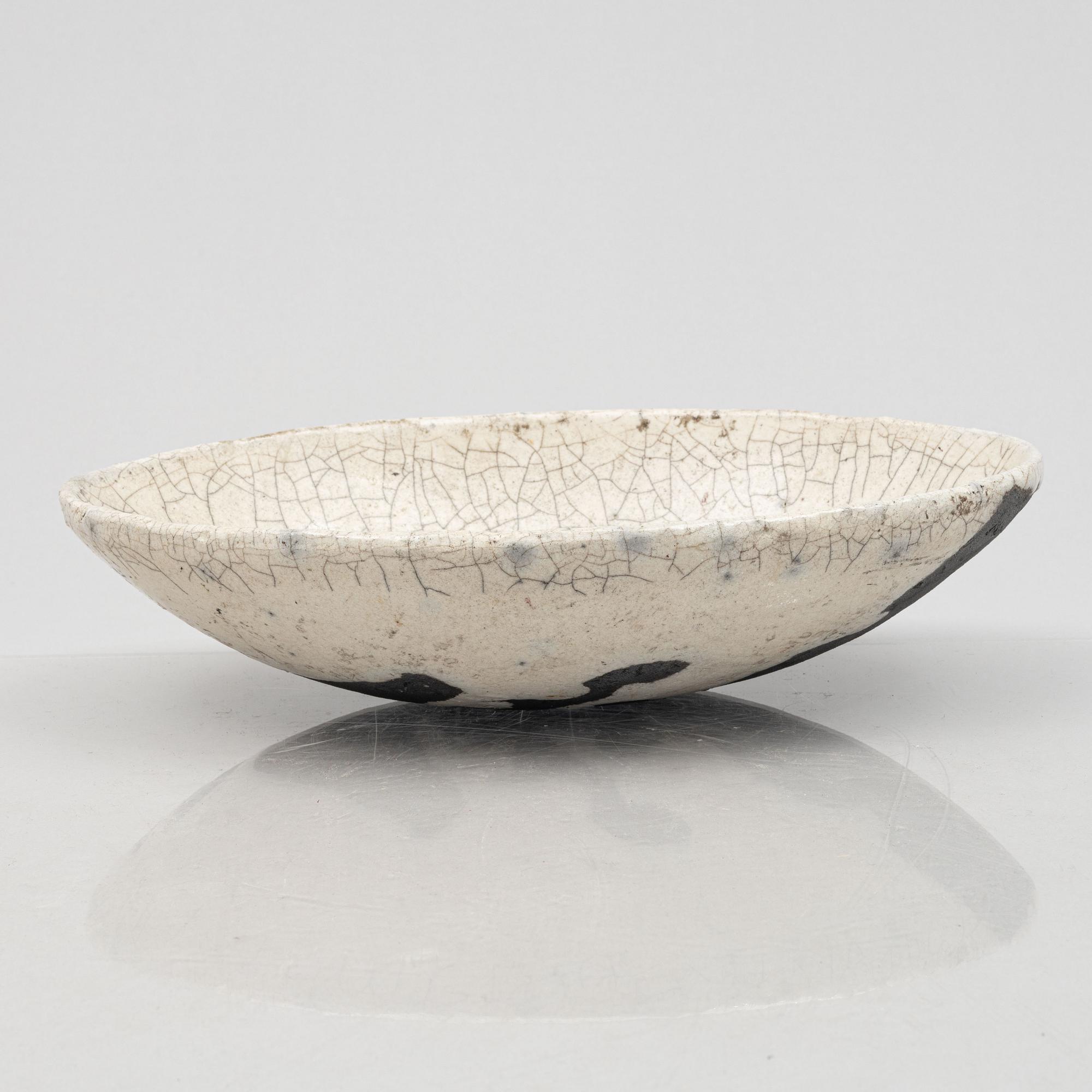 Cecilia Kraitz, bowl, raku, 1990s.