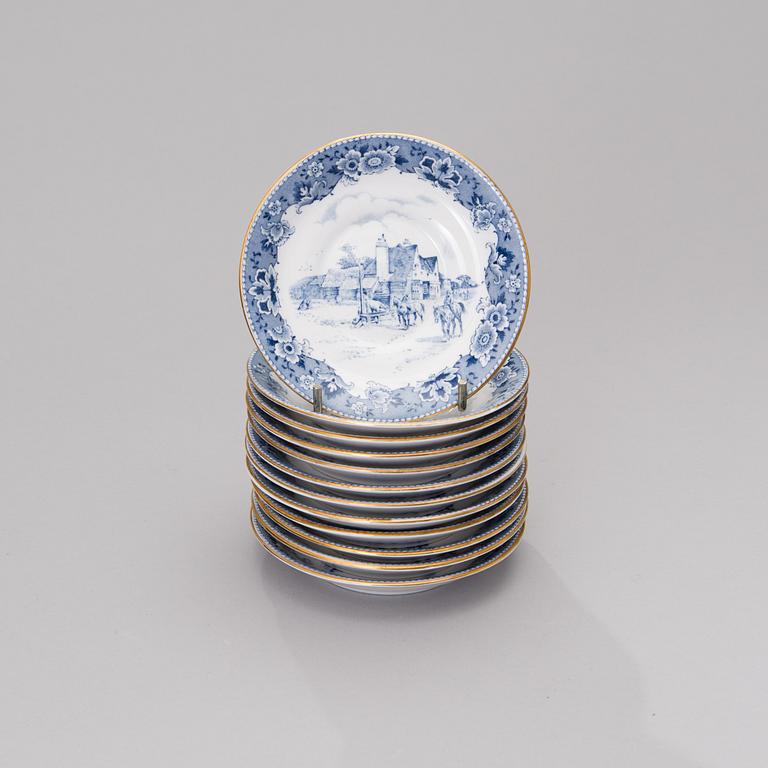 A set of ten small coffee cups / espresso cups marked Tuscan fine English bone china, England.