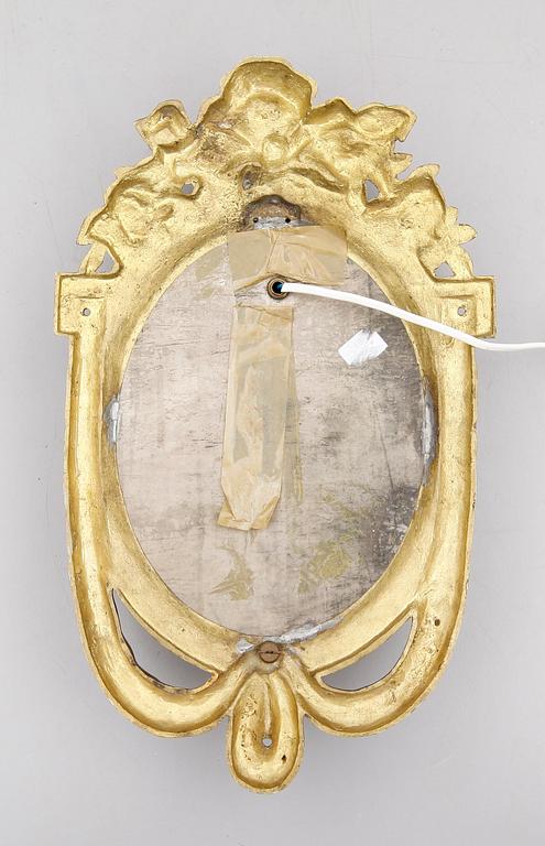 VÄGGLAMPA, gustaviansk stil, 1900-talets mitt.