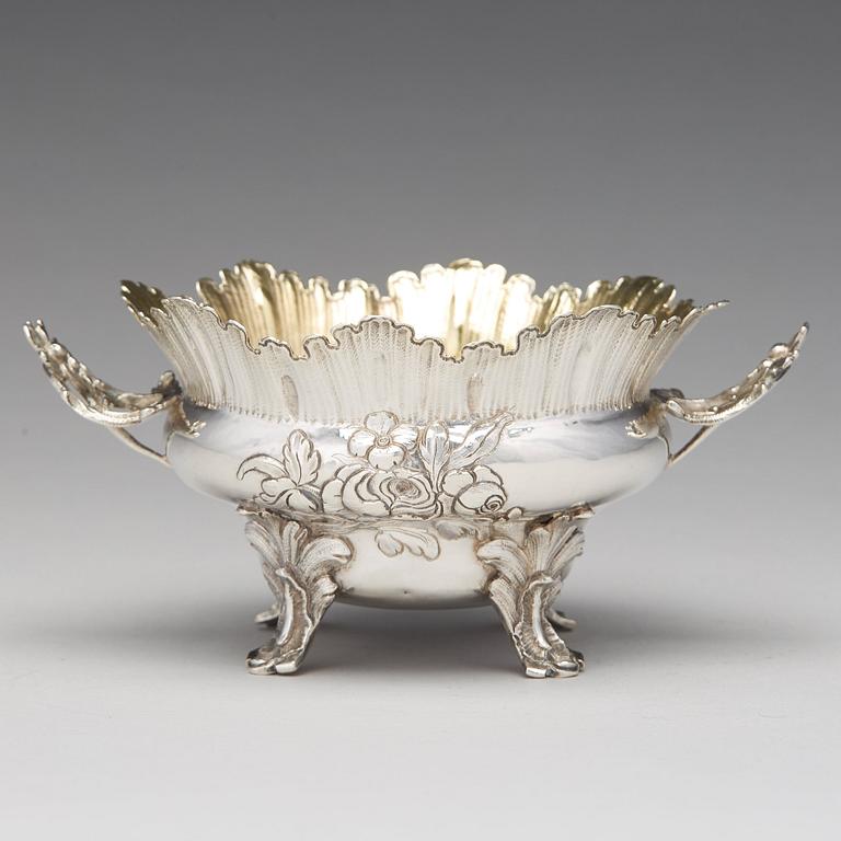 A Swedish Rococo silver bowl, mark of Pehr Zethelius, Stockholm 1770.