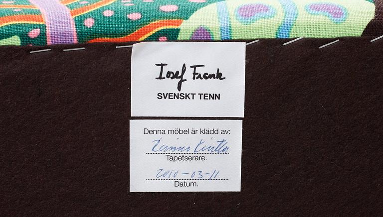 JOSEF FRANK, soffa, Firma Svenskt Tenn, modell 678.