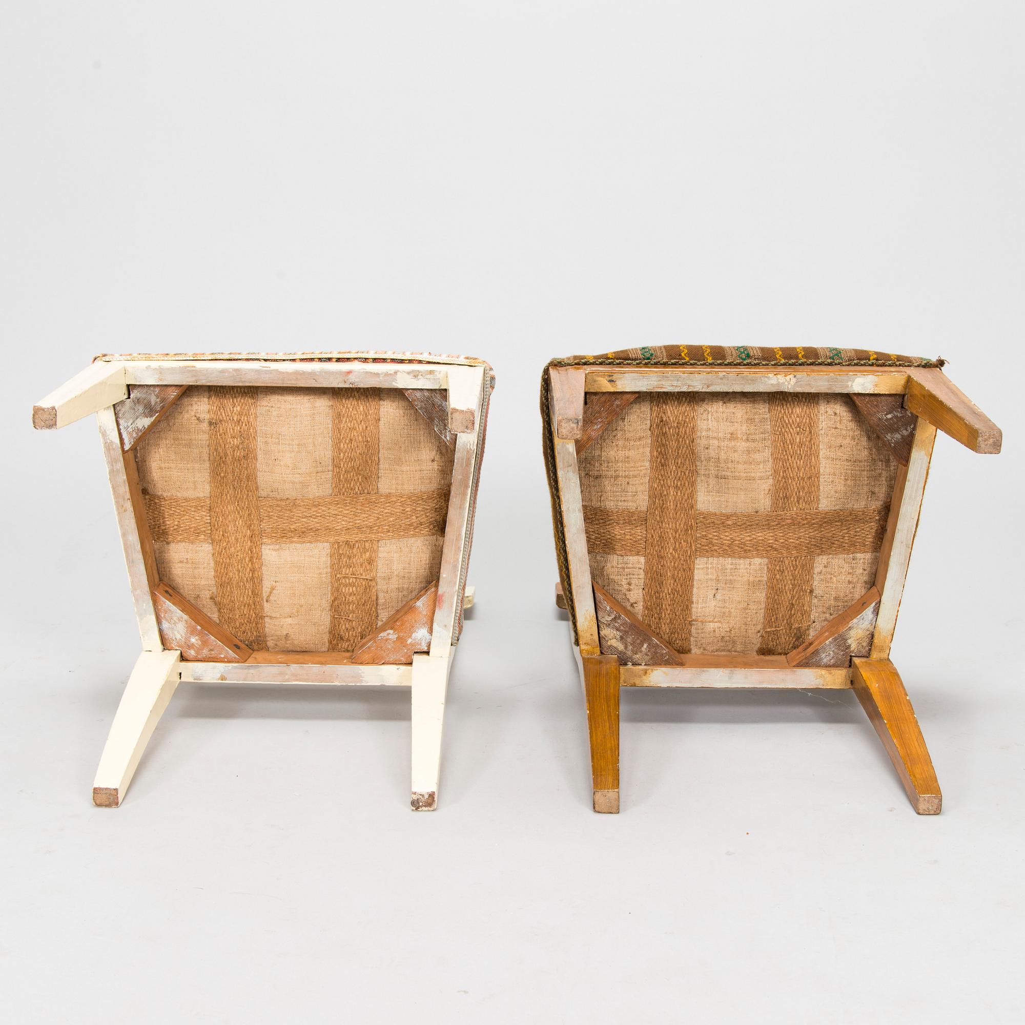 A set of six Swedish Gustavian chairs, circa 1800.