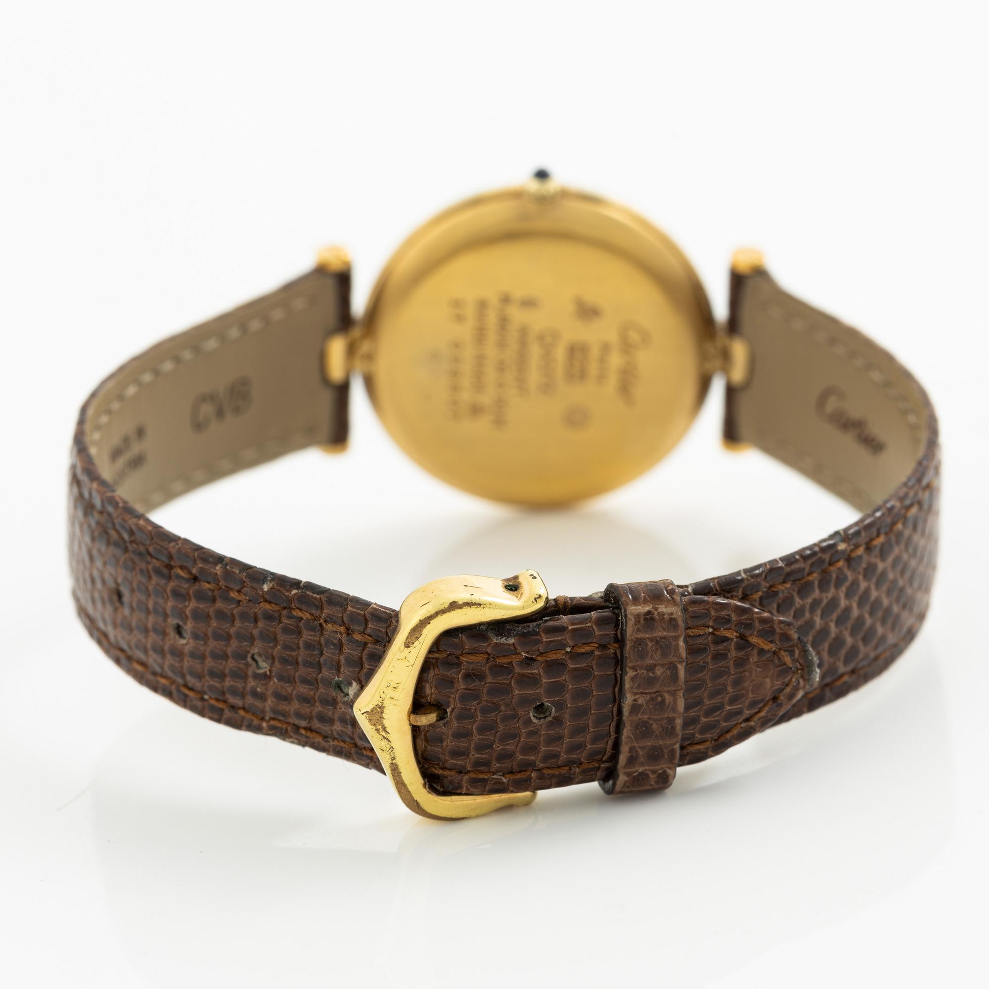 must de Cartier, Vendôme, wristwatch, 30 mm.