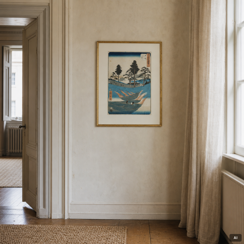 Ando Utagawa Hiroshige, Two woodblock prints, after.