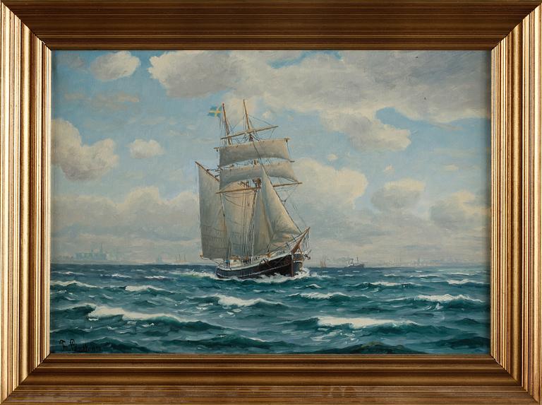 FRANTZ LANDT, olja på duk, signerad och daterad 1958.