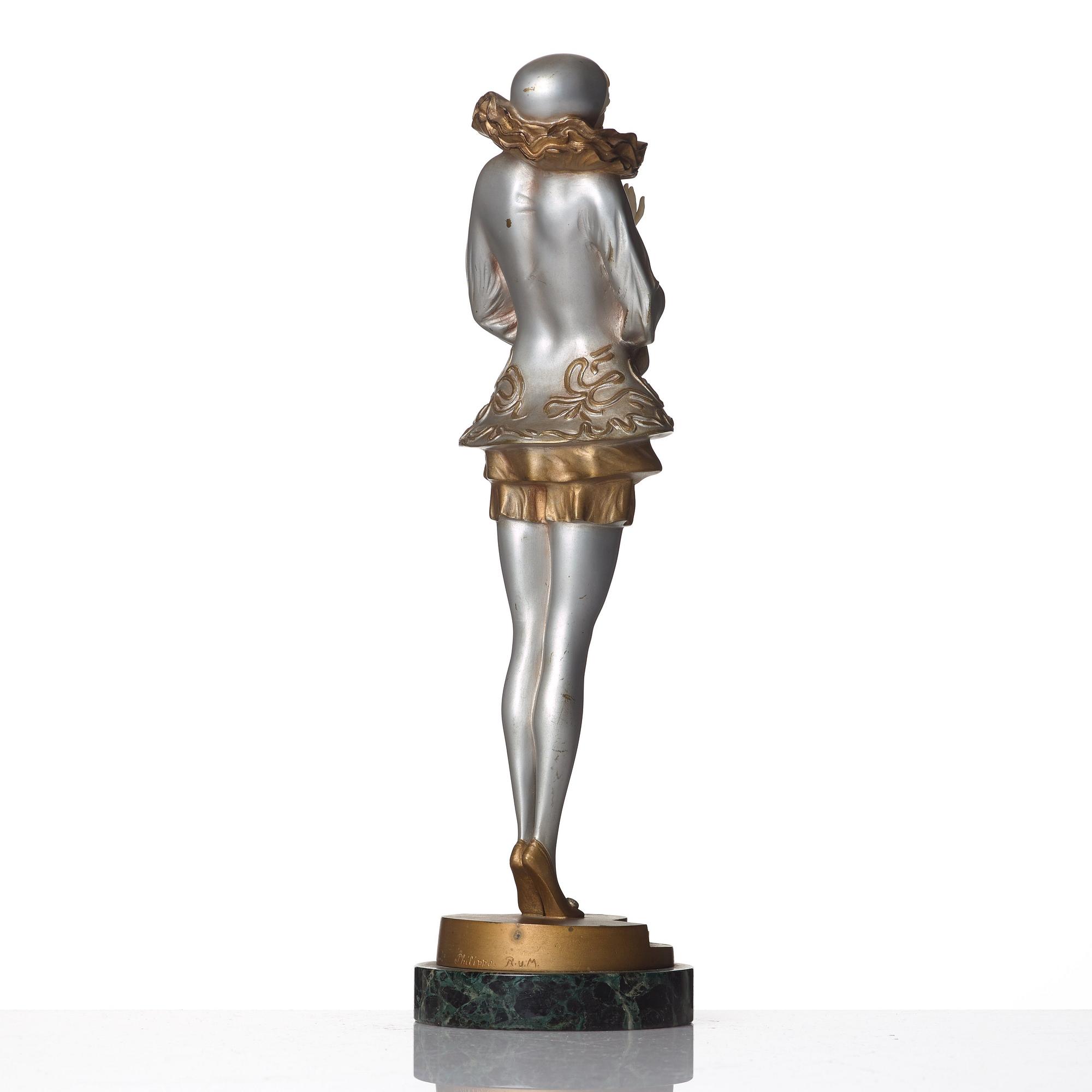 Paul Philippe, figurin, "Pierette", Art Deco, ca 1925.