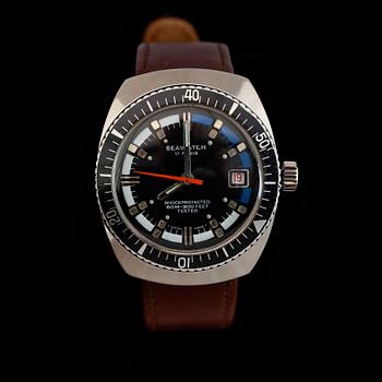 ARMBANDSUR, stål, Seawatch, 1960-/70-tal.