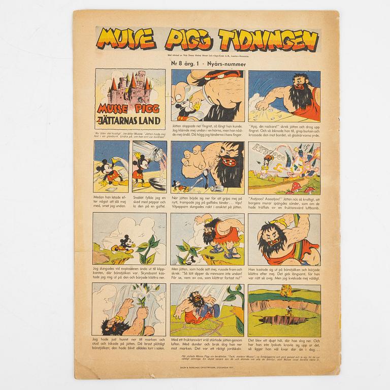 Serietidningar, "Musse Pigg Tidningen", 5 st.