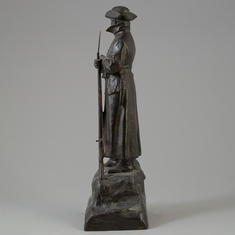 ALFRED OHLSON, SKULPTUR, brons, signerad.