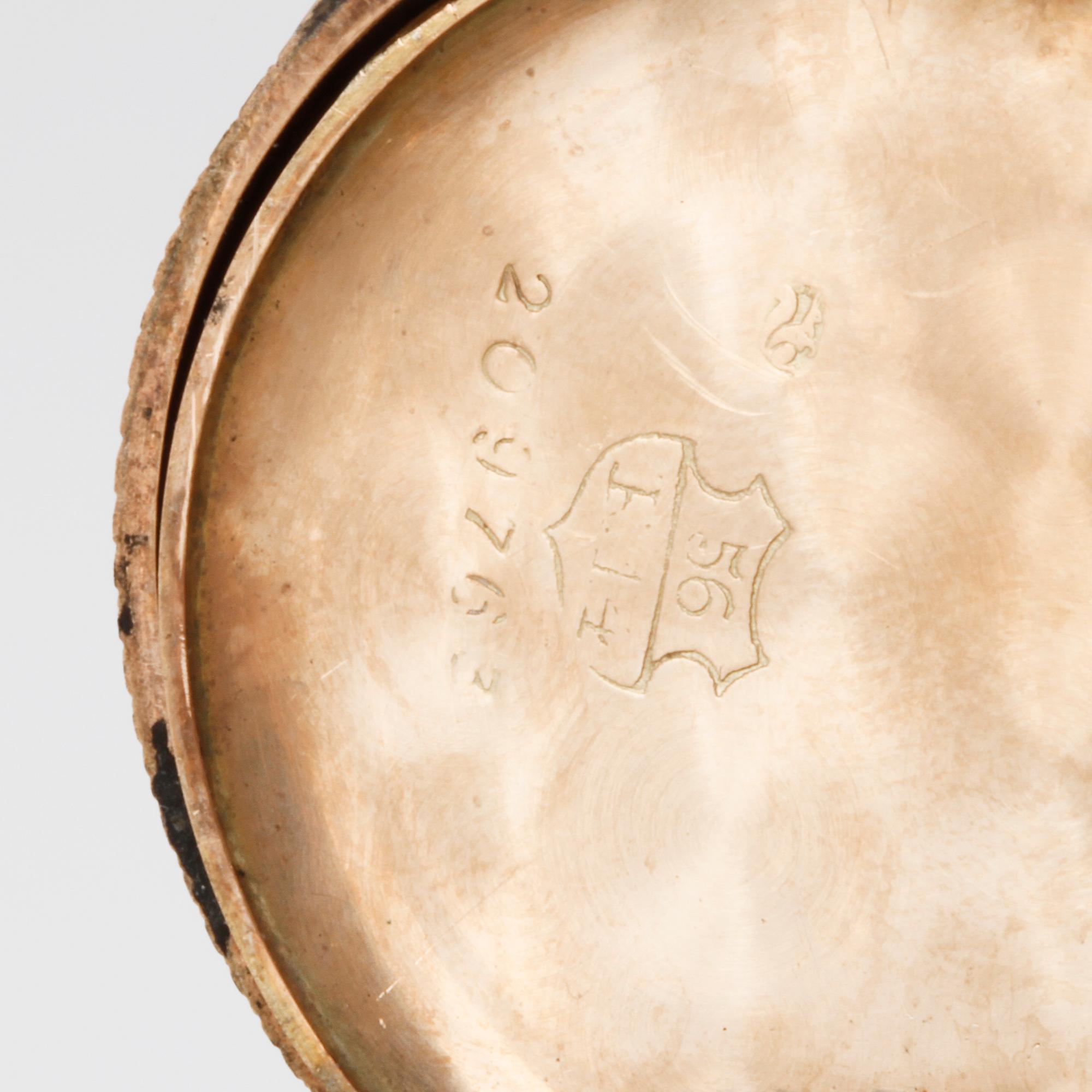 FICKUR, 2 st, delvis 14 K respektive 18 K guld, 1900-talets första hälft. Total vikt 58 g.