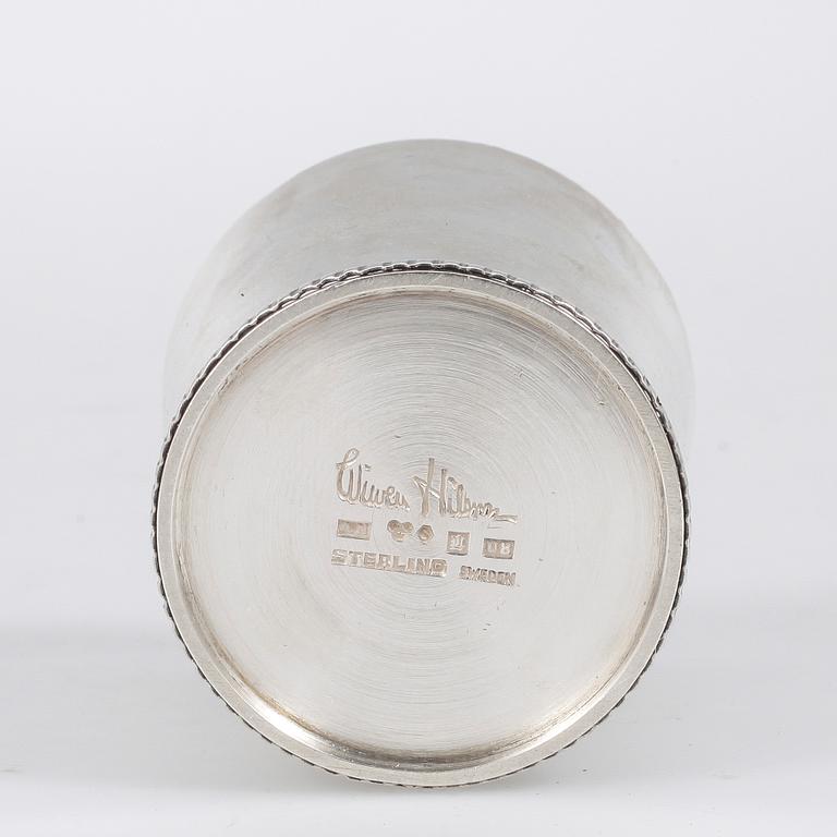BÄGARE, silver, Wiwen Nilsson, Lund 1946. 82 gram.