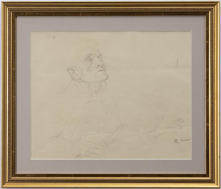 Carl Larsson, "Trollkarlen" - Study for Midvinterblot.