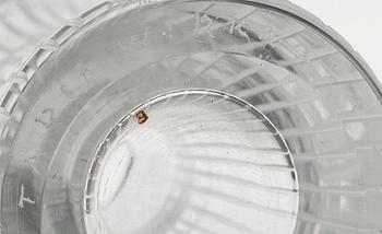 MALJAKKO ja MALJA, lasia, "Varsanjalka" sekä "Jäkälä" Tapio Wirkkala, Iittala. Maljakko signeerattu.