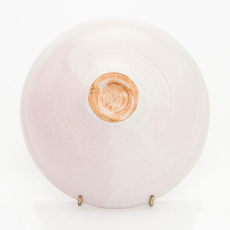 Marita Lybeck, a red clay bowl, signed ML.