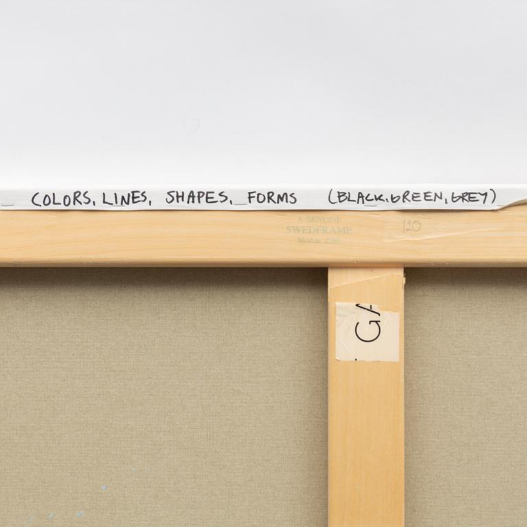 Thomas Elovsson, "Colors, Lines, Shapes, Forms (Black, Green, Grey)".
