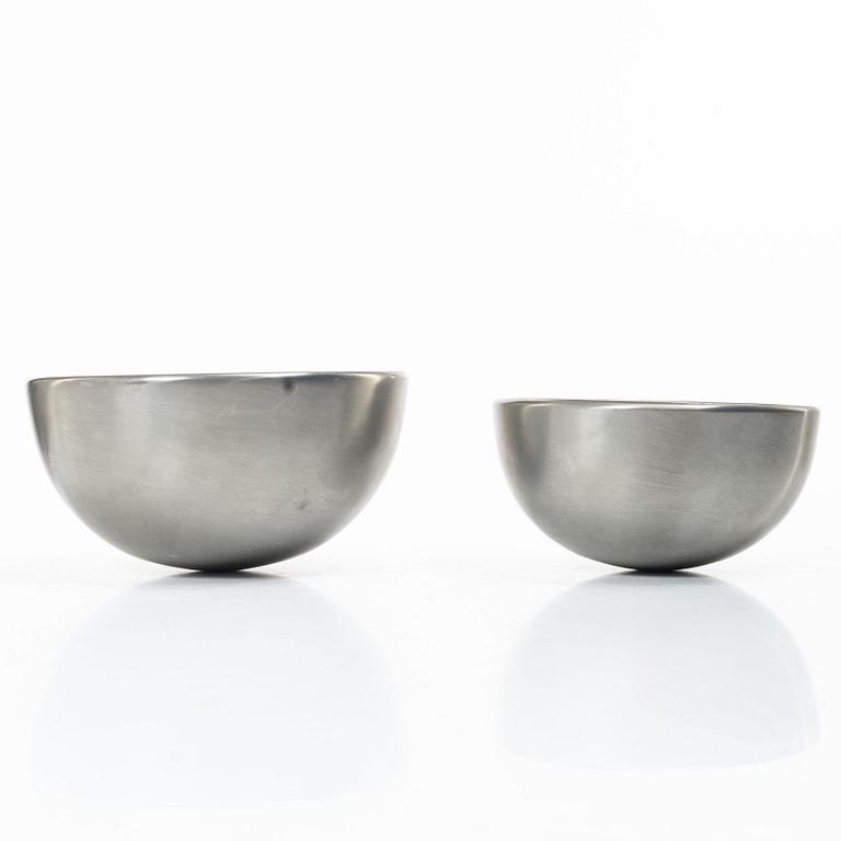 Sebastian Schildt, Two pewter and brass bowls, Svenskt Tenn, Stockholm 2015-2016.