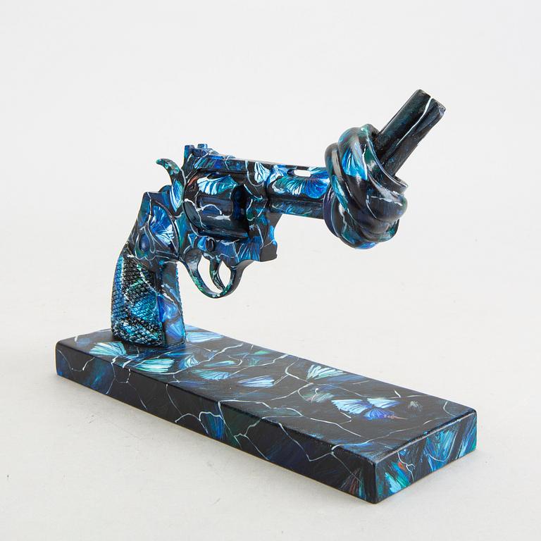 Carl Fredrik Reuterswärd,  Non-Violence Project Foundation skulptur 2014.