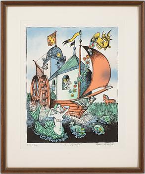 Hans Arnold · HANS ARNOLD, färglitografi signerad, numrerad 212/310.