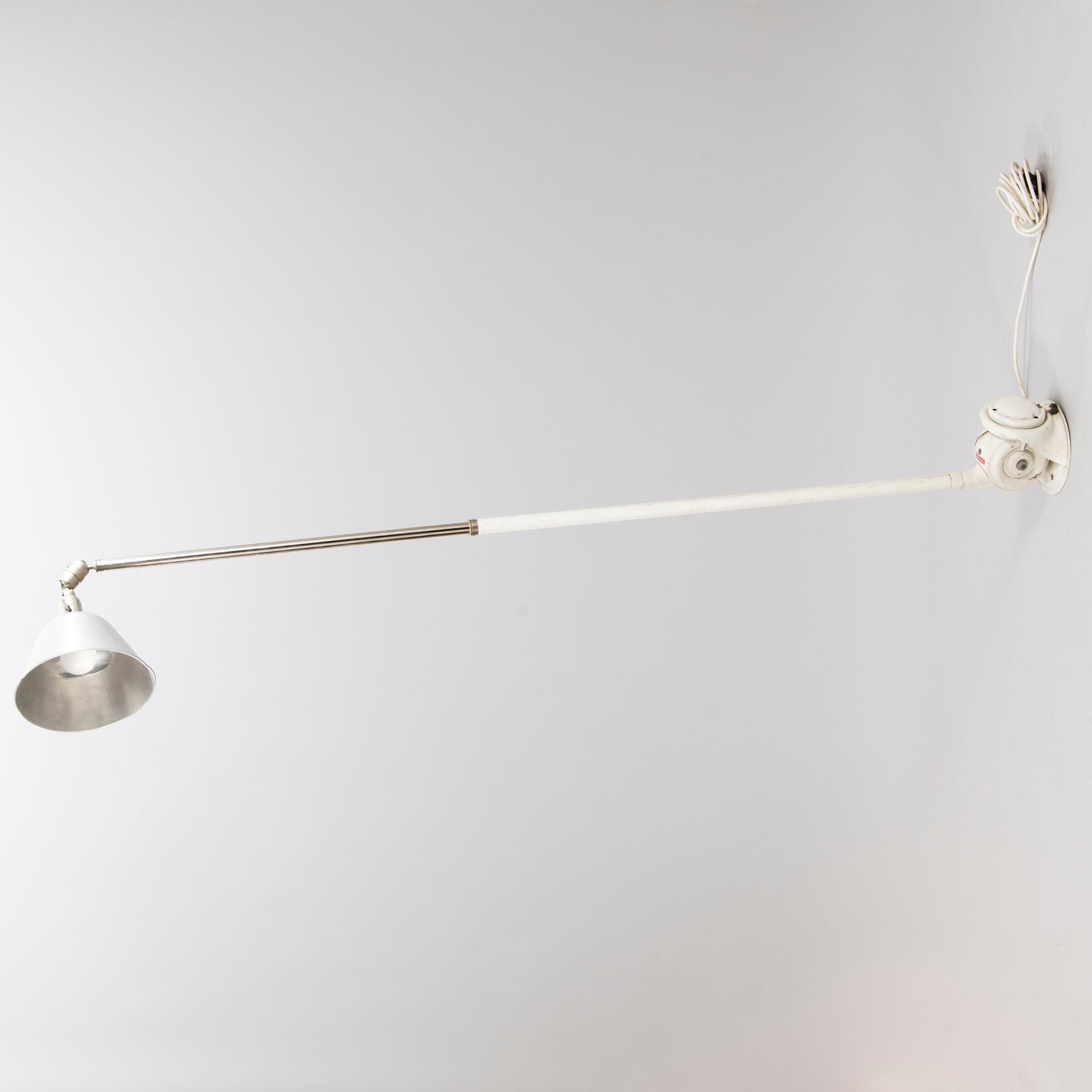 JOHAN PETTER JOHANSSON, A mid-20th century Swedish industrial light 'Triplex-pendel'.
