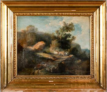 OKÄND KONSTNÄR, olja på pannå, ej signerad, 1800-tal.