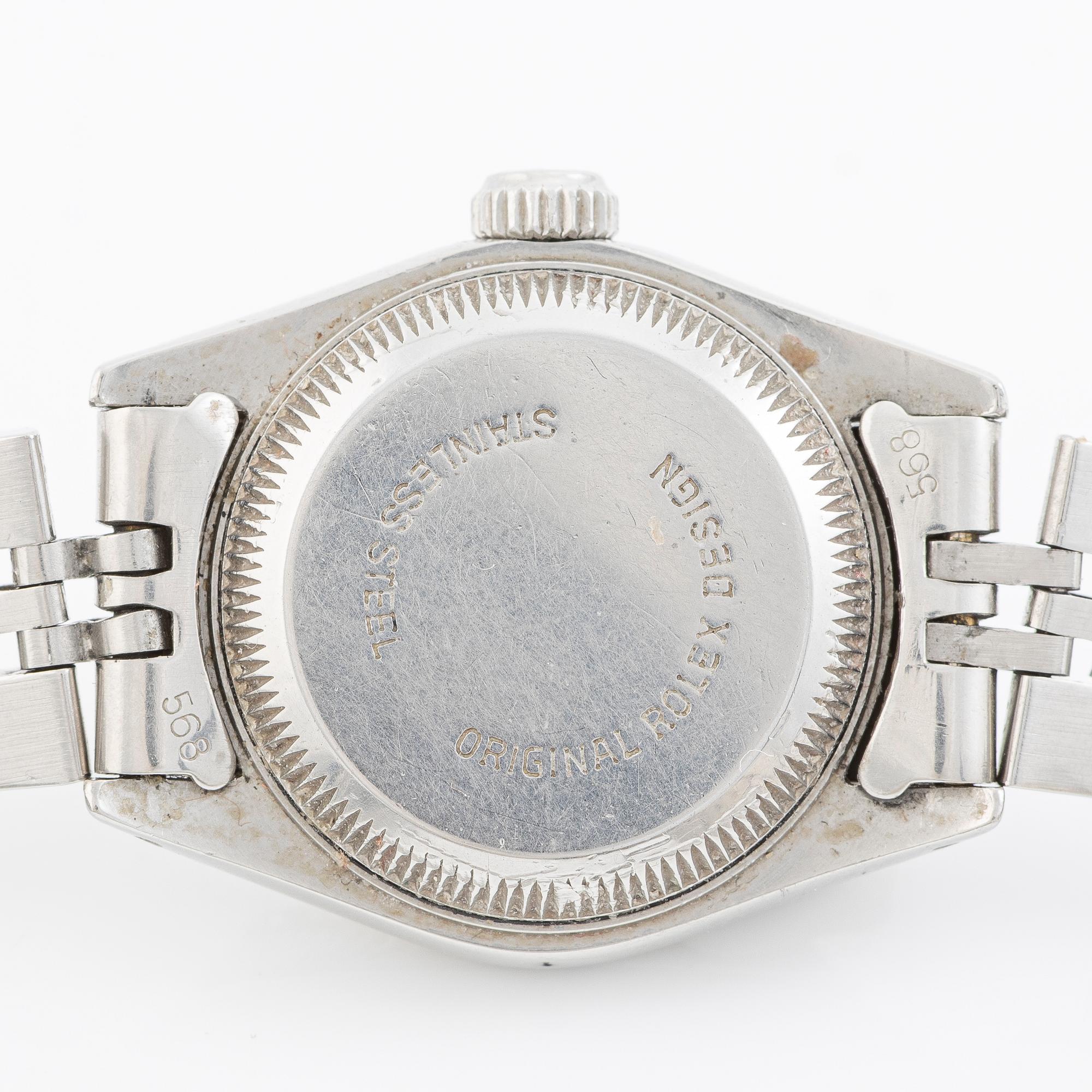 Rolex, Date, "Tapestry Dial", wristwatch, 26 mm.