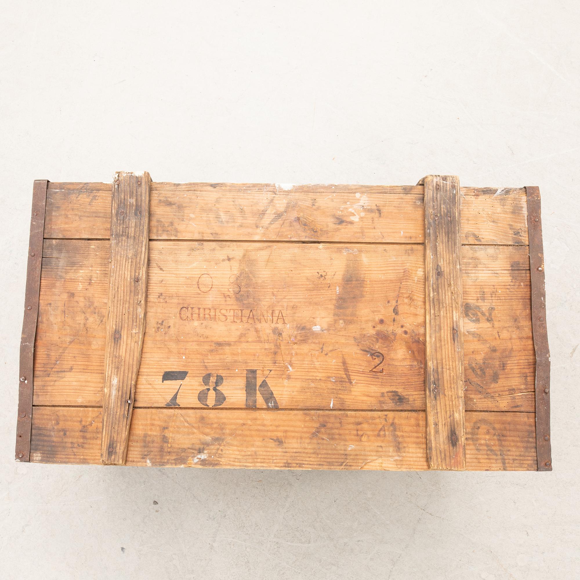 Transport box for the 2nd Polar Expedition, Norway 1898-1902.