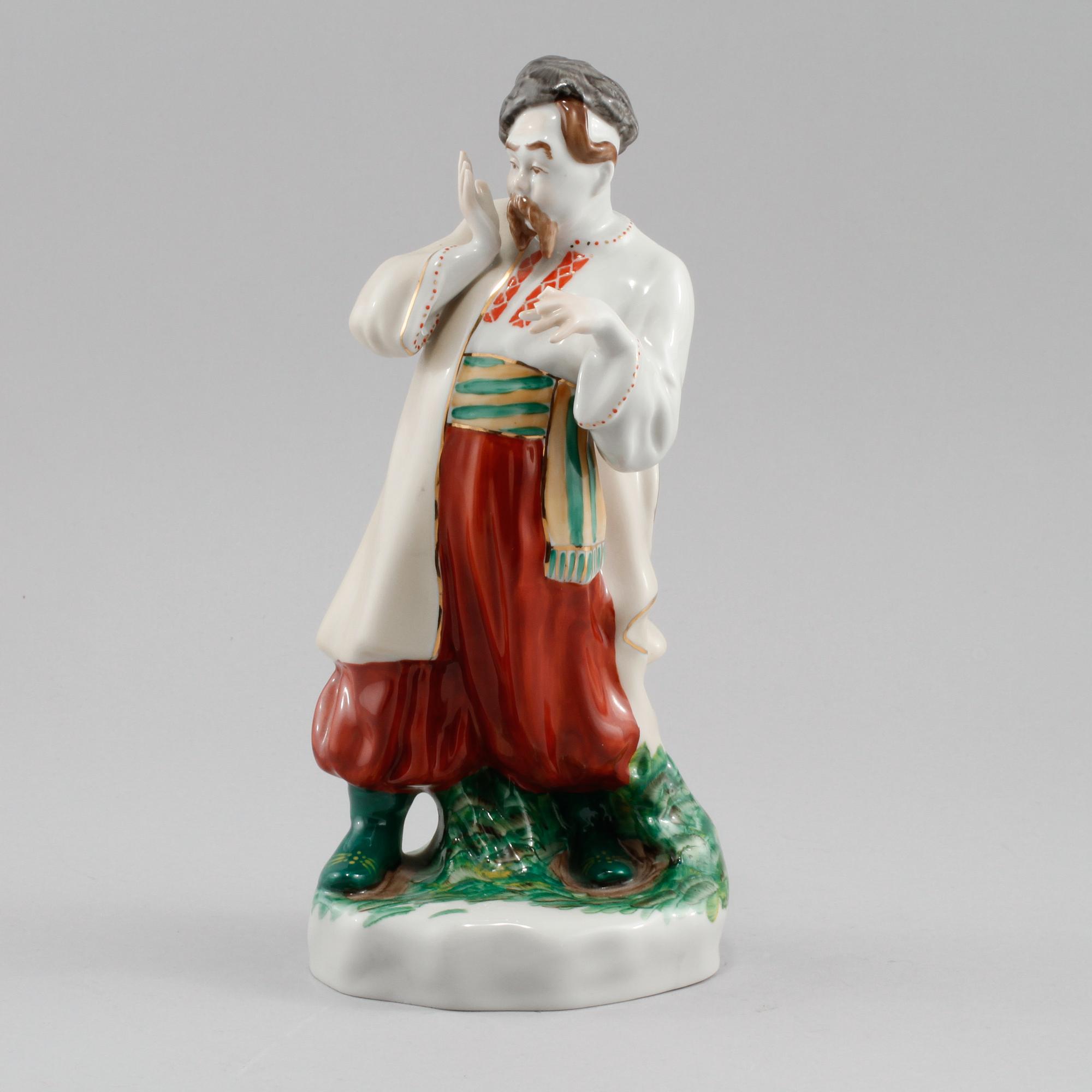 FIGURIN, porslin, Kiev, Sovjetunionen, 1900-talets andra hälft.