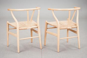 STOLAR, ett par. "Y-stolen", Hans J. Wegner. 1980-tal.