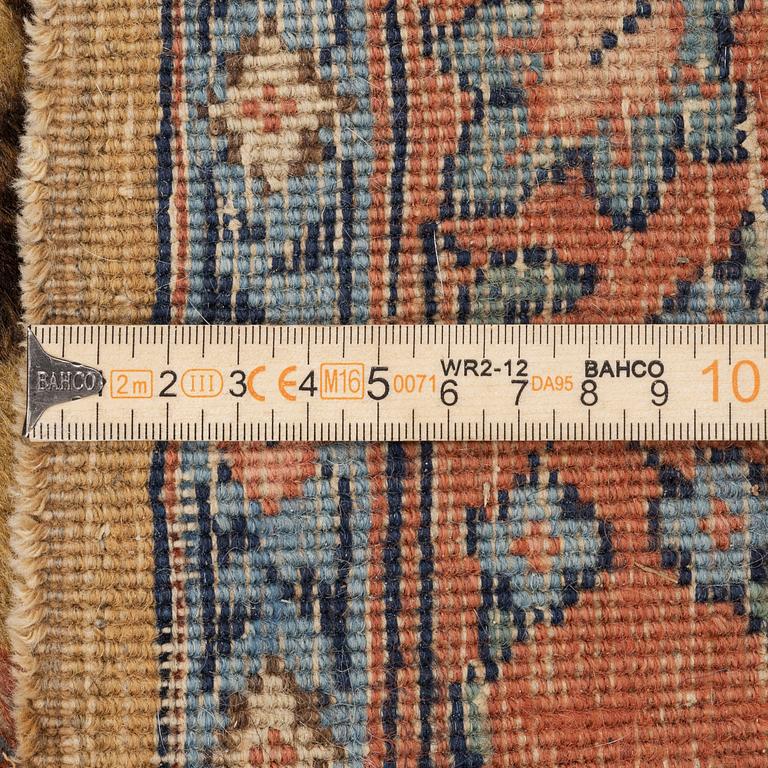 An Antique Tabriz carpet, Northwest Persia (Iran), signed Alabaf c 387 x 299 cm.