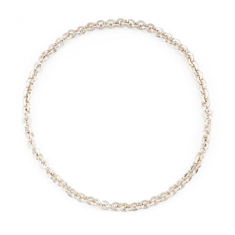 Rey Urban, a necklace/bracelet, sterling silver, Stockholm 1977.
