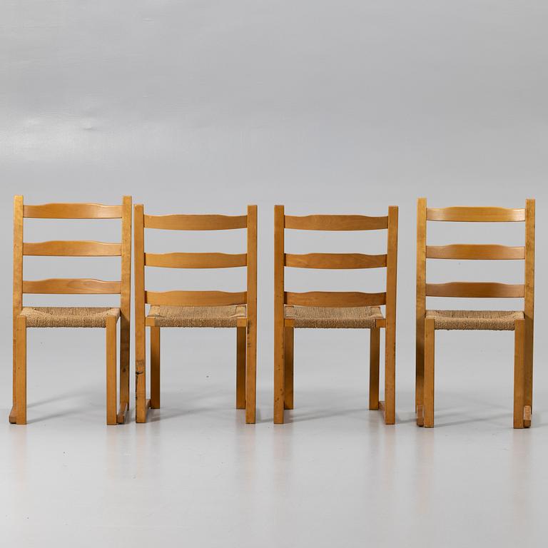 Chairs, 4, Gemla, mid-20th century.