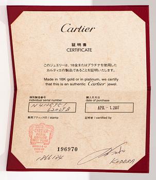 Cartier, A platinum ring with a ca. 0.27 ct diamond according to certificate. Marked Cartier, 51, 62039B.