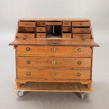 A Danish  Louis XVI oak writing desk mid 1800s.