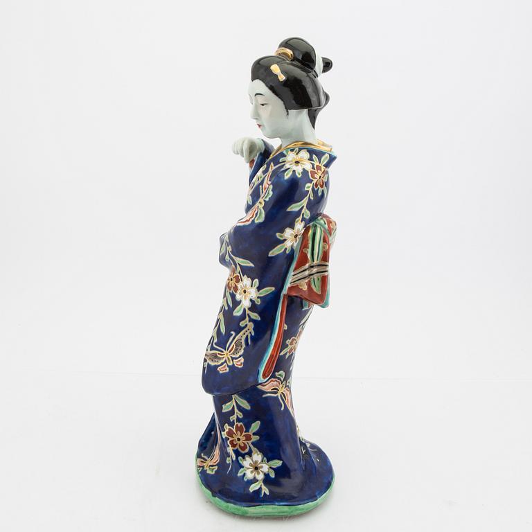 Figurin Japan 1900-talets början porslin.