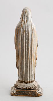 FIGUR, bemålat trä, mellaneuropa, sannolikt 1800-tal.